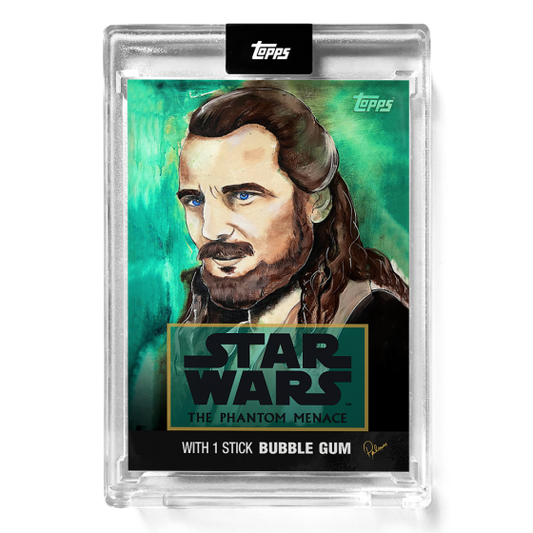 Qui-Gon Jinn - Topps Star Wars  - Autographed