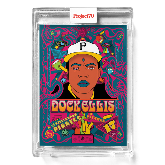 Dock Ellis Baseball Card - Autographed