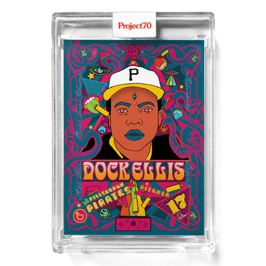 Dock Ellis Baseball Card - Autographed