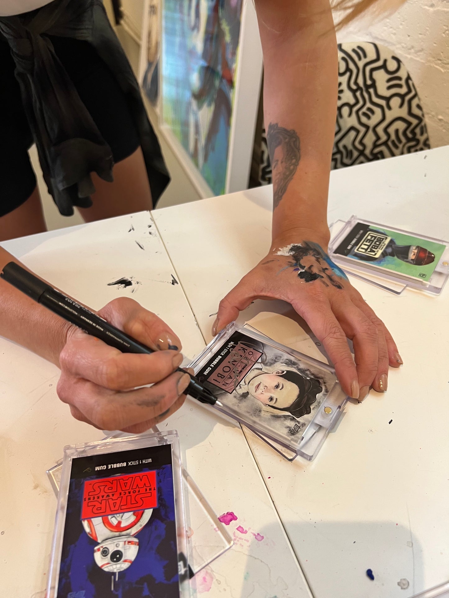 Princess Leia Organa - Topps Star Wars - Autographed
