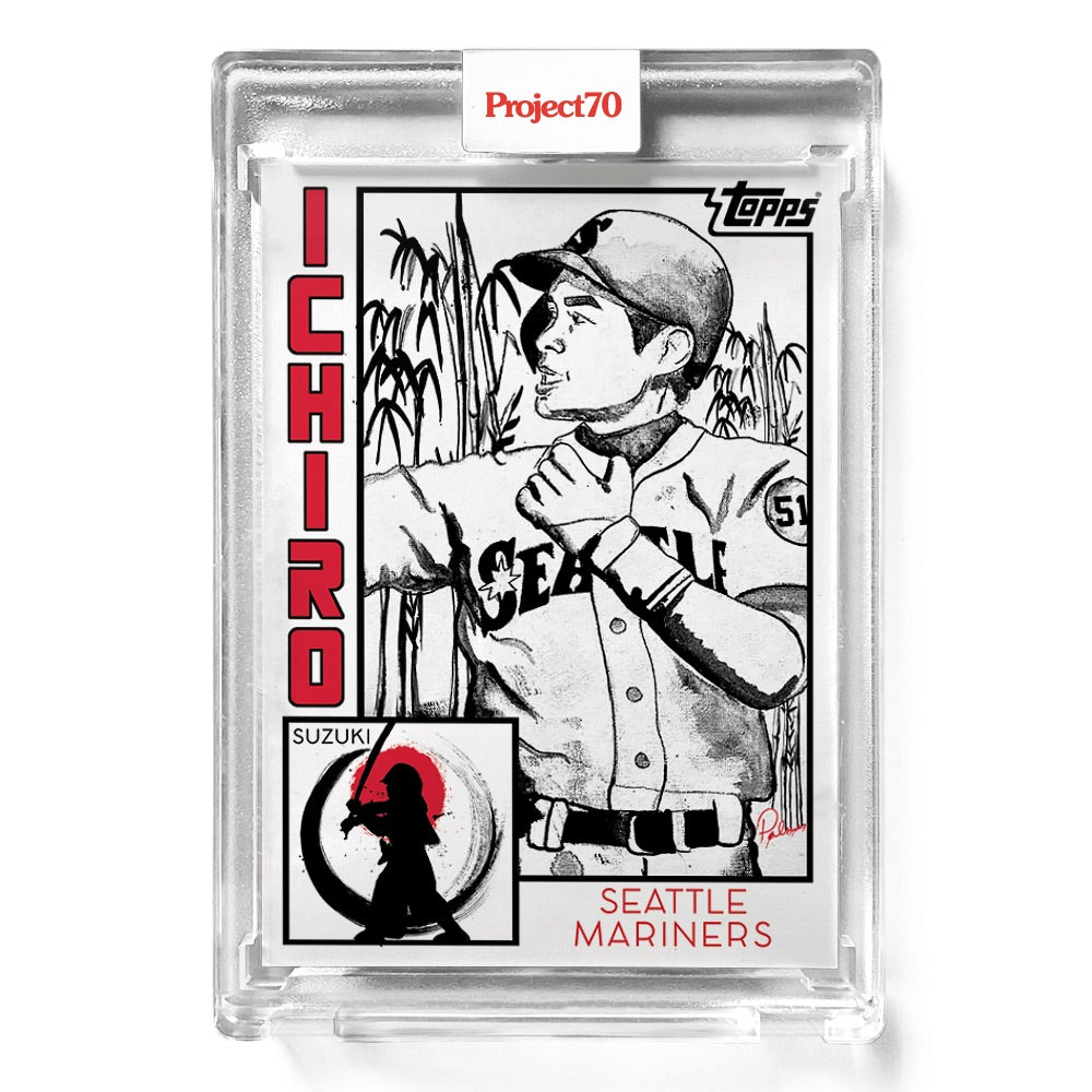 Ichiro Suzuki Baseball Card - Autographed Brittney Palmer Art Ichiro Suzuki Baseball Card - Autographed Brittney Palmer Art