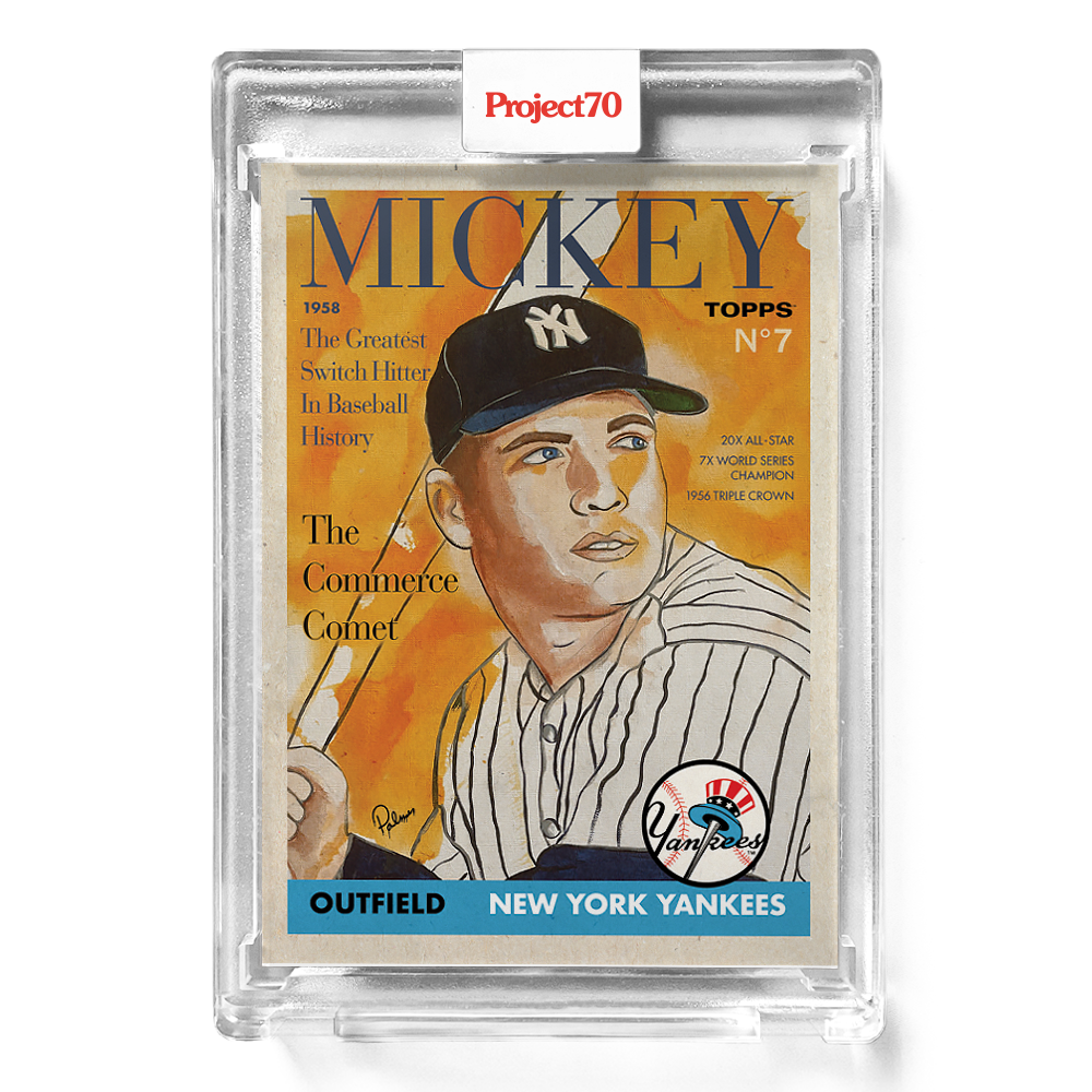 Mickey Mantle Baseball Card - Autographed