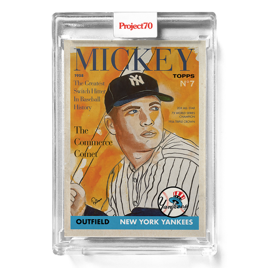 Mickey Mantle Baseball Card - Autographed