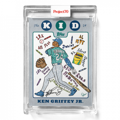 Ken Griffery Jr Baseball Card - Autographed