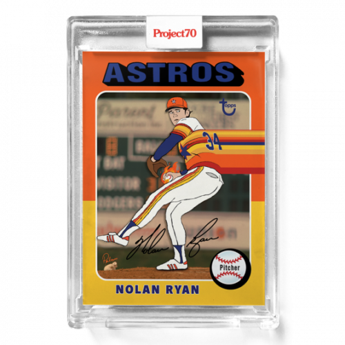 Nolan Ryan Baseball Card - Autographed – Brittney Palmer Art
