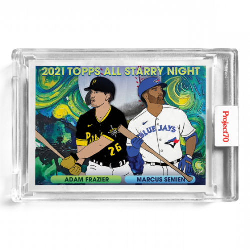 Adam Frazier / Marcus Semien Baseball Card - Autographed