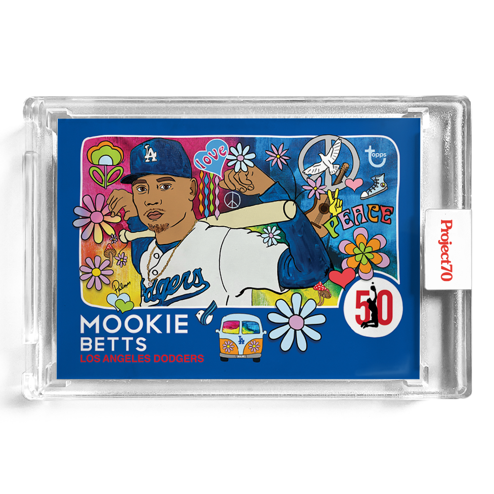 Mookie Betts Baseball Card - Autographed – Brittney Palmer Art